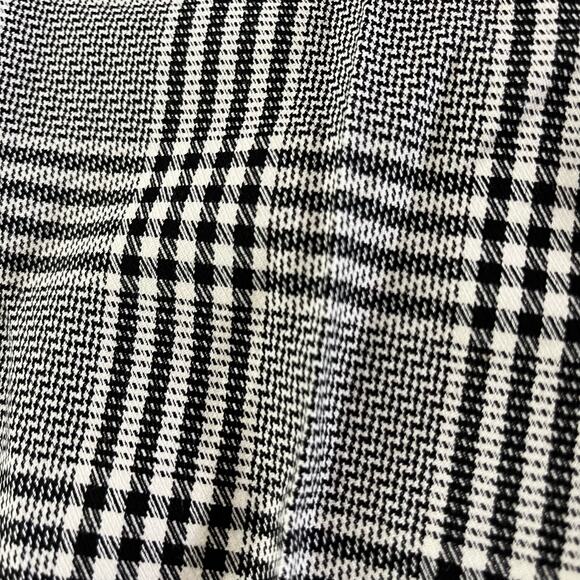 Talbots Black & White High Waisted Plaid Preppy Hampshire Ankle Pants Wmns Sz 12 - Picture 7 of 11